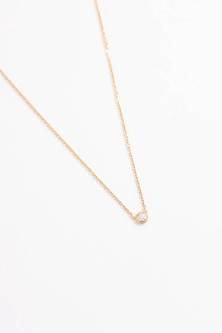 Cartier 18K Yellow Gold Diamond D'Amour Mini Necklace