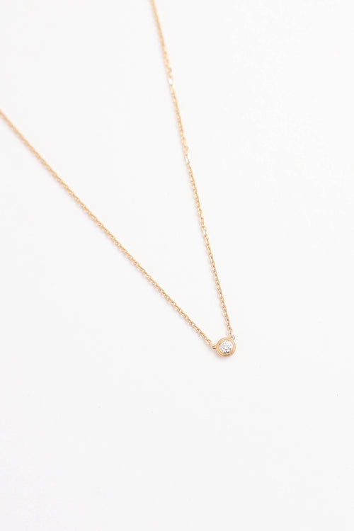 Cartier 18K Yellow Gold Diamond D'Amour Mini Necklace