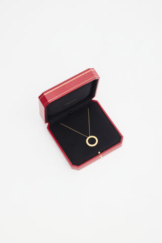 Cartier 18K Yellow Gold & Diamond Love Necklace