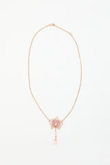 Cartier 18k Gold & Diamond Caresse D'Orchidées Necklace