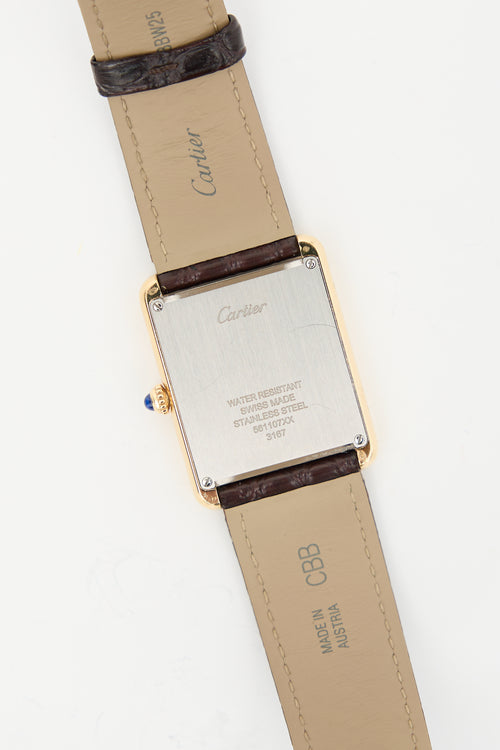 Cartier 28mm Stainless Steel Tank Solo Watch