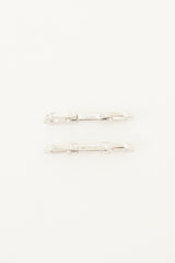 Cartier Sterling Silver Elongated C Cufflinks