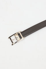 Cartier Black & Brown Leather Reversible Tank De Cartier Belt