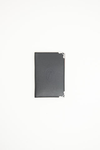 Cartier Black Leather Card Case