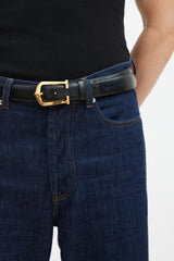 Cartier Brown & Black Reversible Horseshoe Belt