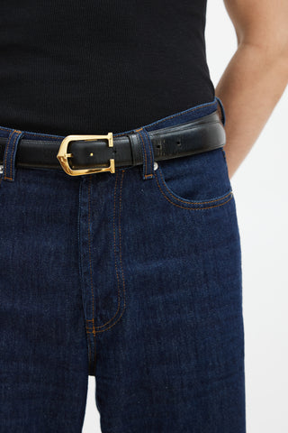Cartier Brown & Black Reversible Horseshoe Belt