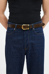 Cartier Brown & Black Reversible Horseshoe Belt