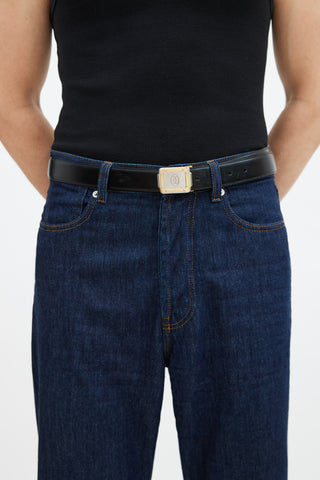Cartier Burgundy & Black Must de Cartier Belt