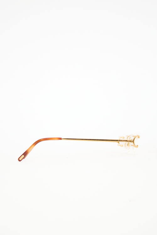 Cartier CT0092O Rimless Glasses