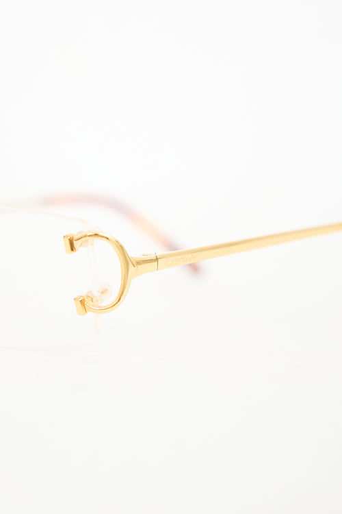 Cartier CT0092O Rimless Glasses