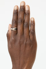 Cartier 18K White Gold Ceramic Trinity