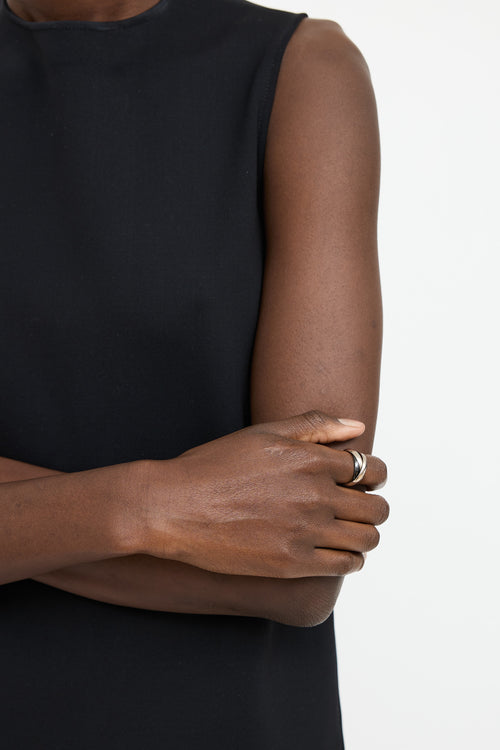 Cartier 18K White Gold Ceramic Trinity