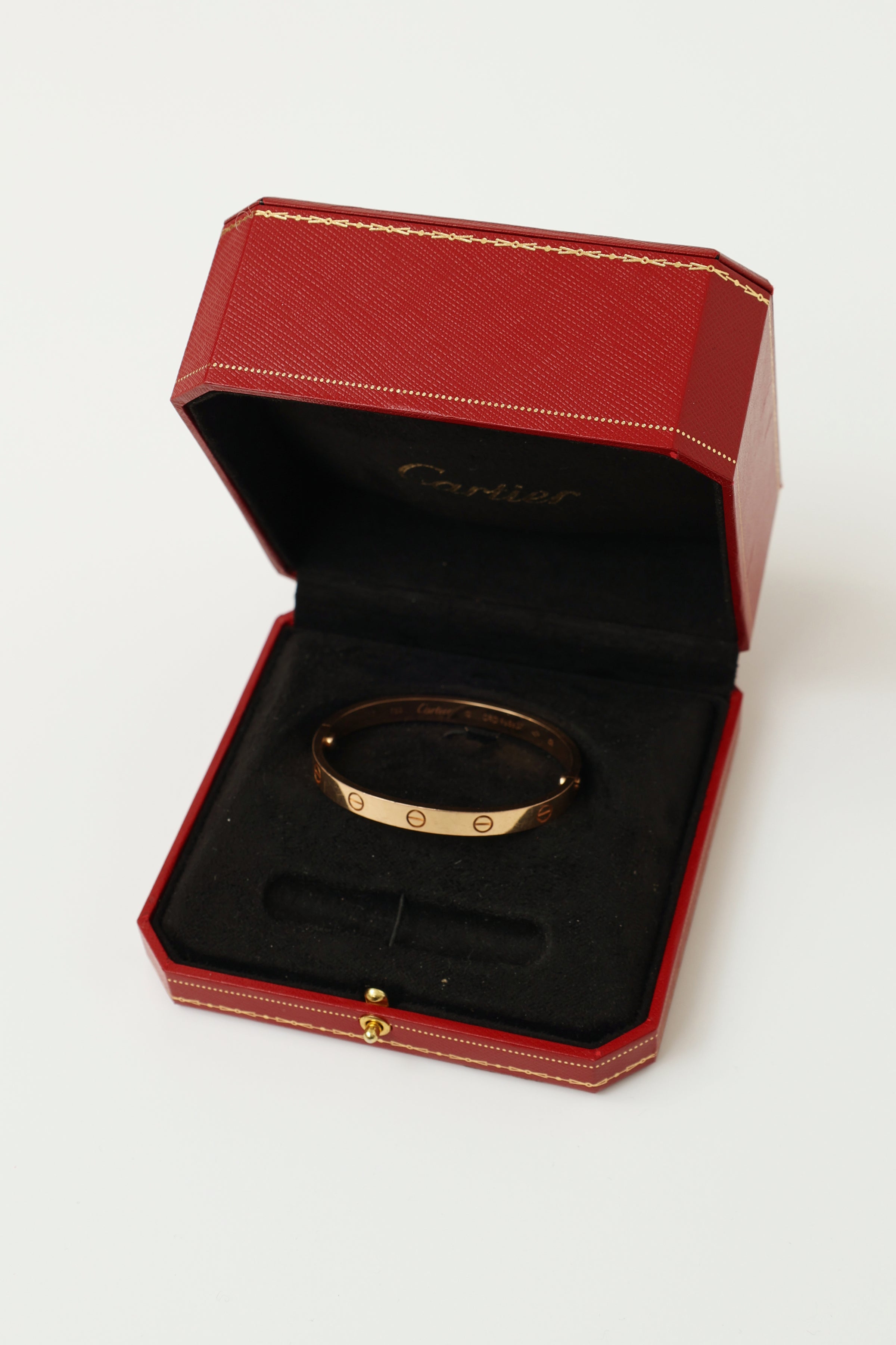 Cartier 18k rose gold Love bangle bracelet - WatchesLikeNew