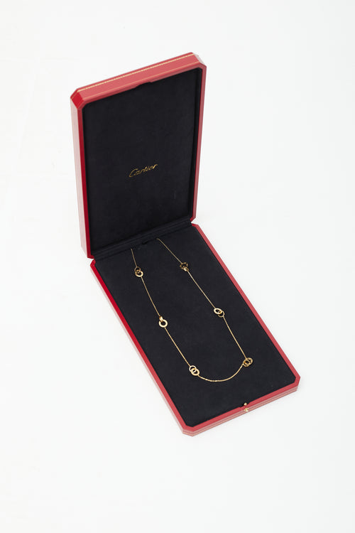 Cartier 18K Yellow Gold Love Necklace