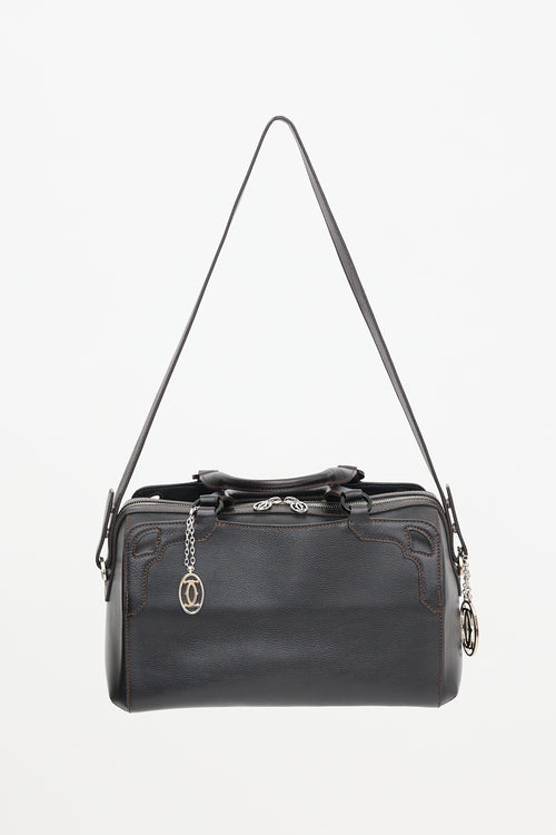 Cartier Leather Marcello De Bowling Bag