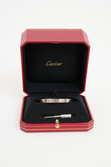 Cartier 18K White Gold Love Bangle