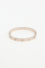 Cartier 18K White Gold Love Bangle
