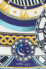 Cartier Blue & Multicolour Sundial Scarf