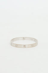 Cartier 18K White Gold 4 Diamond Love Bracelet