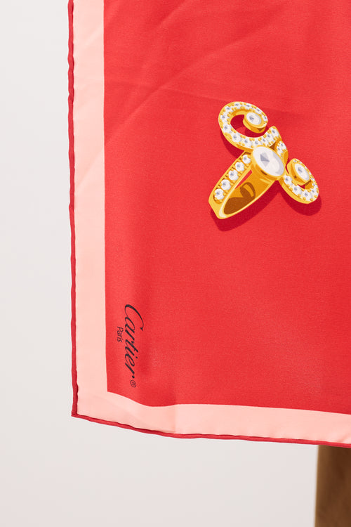 Cartier Silk Printed Scarf