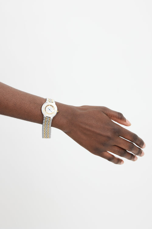 Cartier Silver & Gold Must De Cartier 21 Watch