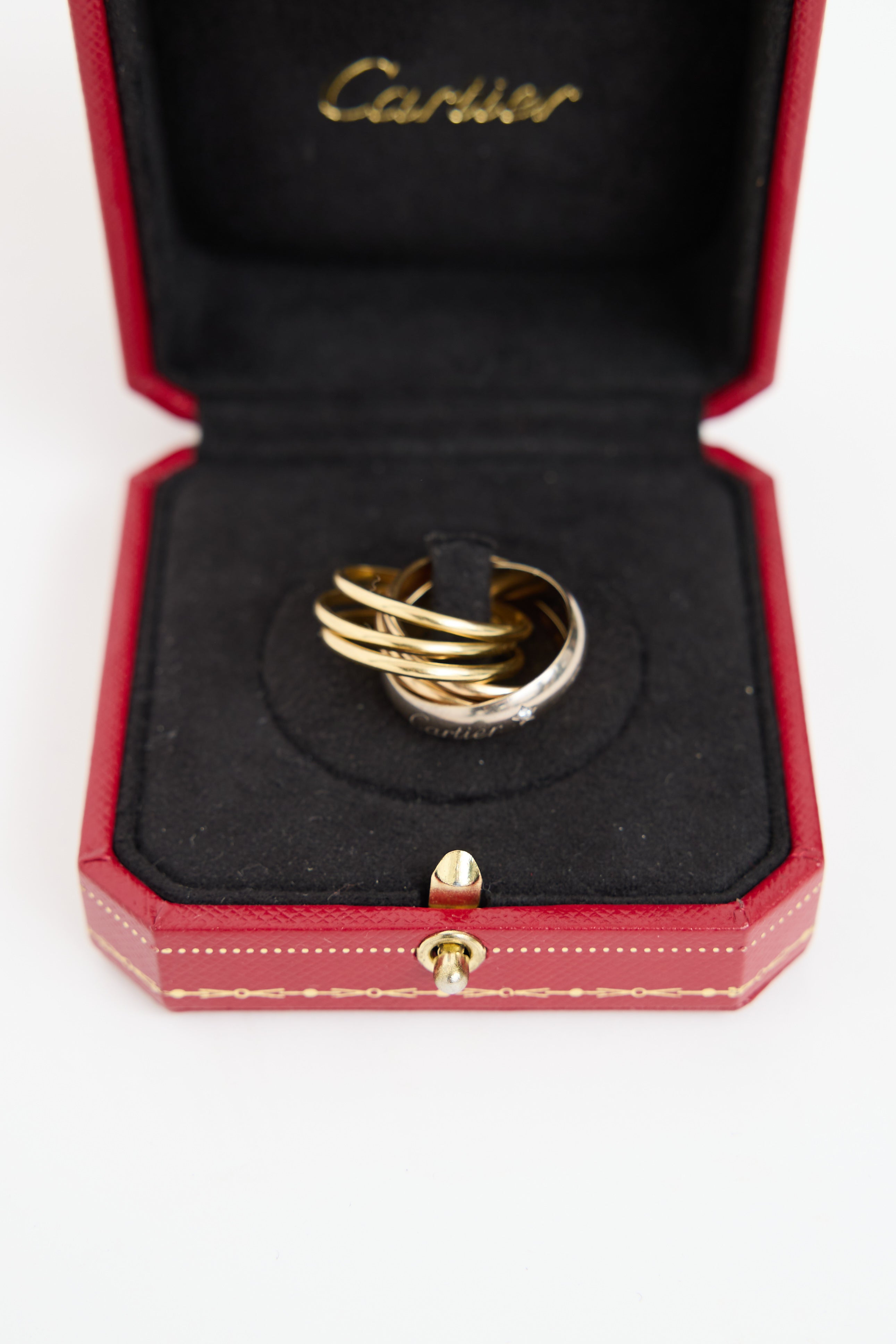 Cartier Riing Cartier // 18K Gold Trinity Six Diamond Ring – VSP Consignment