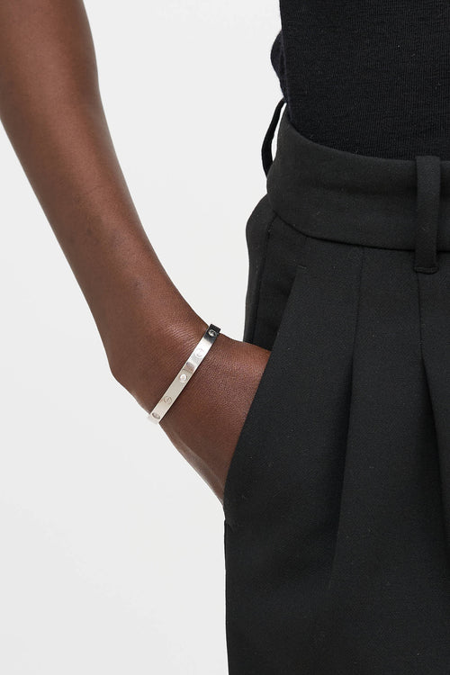 Cartier 18K White Gold 4 Diamond Love Bracelet