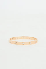 Cartier 18K Rose Gold 10 Diamond Love Bracelet