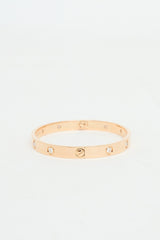 Cartier 18K Rose Gold 10 Diamond Love Bracelet