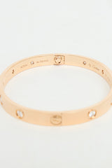 Cartier 18K Rose Gold 10 Diamond Love Bracelet