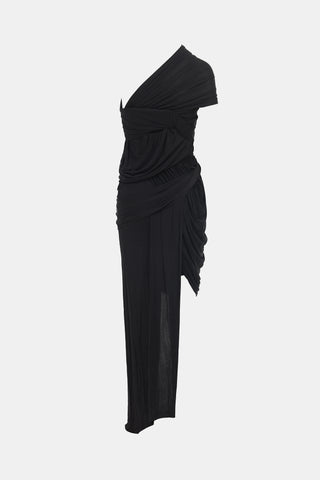 Carven Strapless Draped Dress