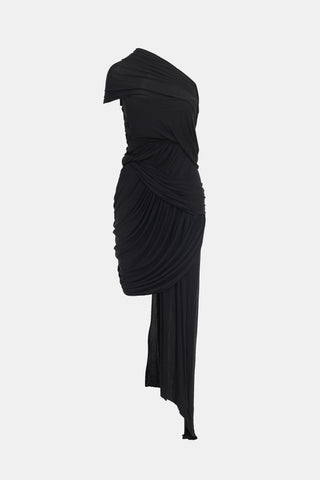 Carven Strapless Draped Dress