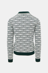 Casablanca Merino Wool Jacquard Polo Shirt