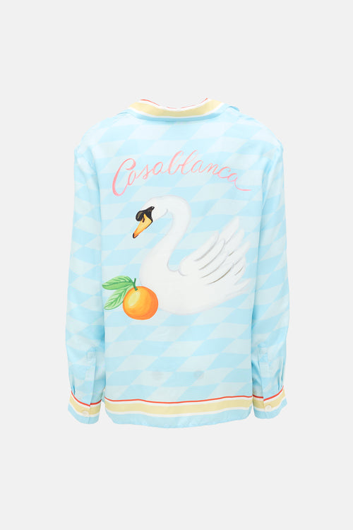 Casablanca Silk Graphic Shirt