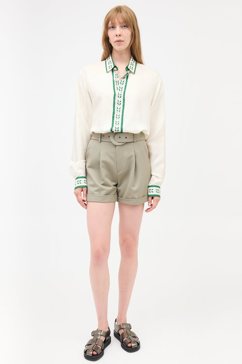 Casablanca Silk Oranges En Fleur Shirt