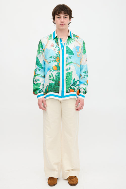 Casablanca Silk Printed Shirt