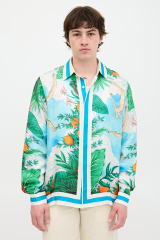 Casablanca Silk Printed Shirt
