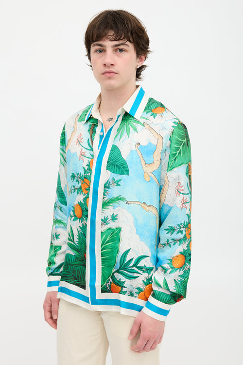 Casablanca Silk Printed Shirt