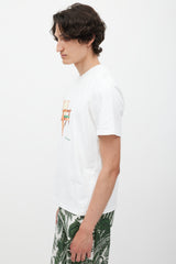 Casablanca White & Multicolour Chair Logo T-Shirt