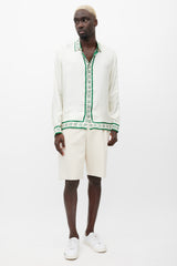 Casablanca White & Multicolour Tangerine Silk Shirt