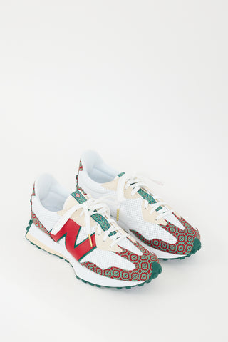 Casablanca X New Balance Red & Multi 327 Sneaker
