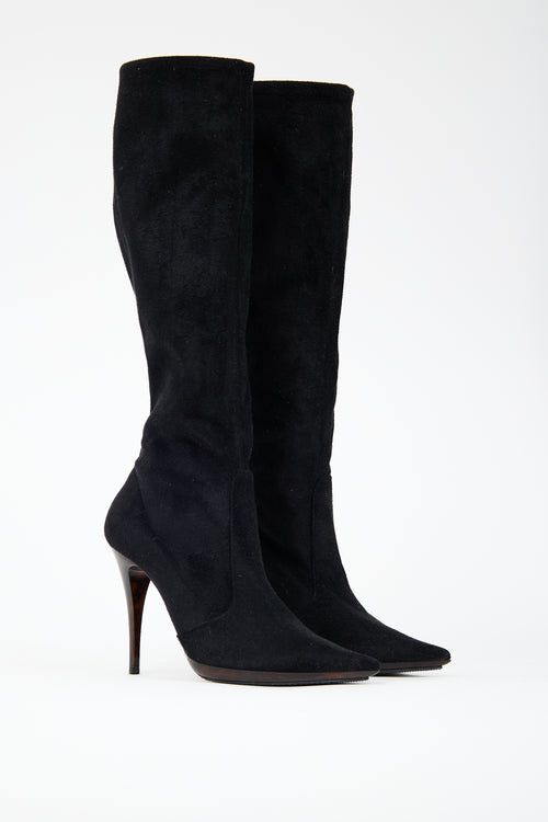 Casadei Suede Tall Boot