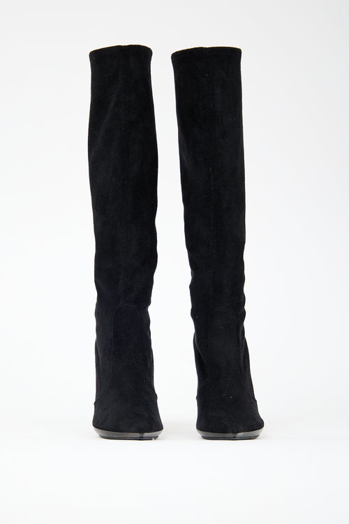Casadei Suede Tall Boot