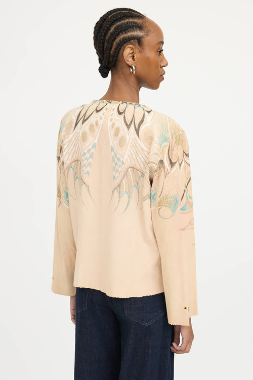Roberto Cavalli Suede Fringe Jacket