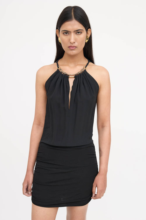 Roberto Cavalli Halter Mini Dress
