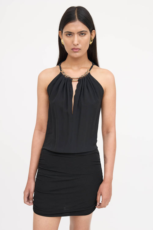 Roberto Cavalli Halter Mini Dress