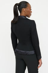 Roberto Cavalli Silk Pleated Blazer