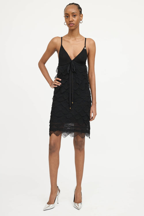 Roberto Cavalli Knit Tiered Dress