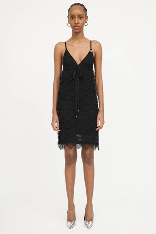 Roberto Cavalli Knit Tiered Dress