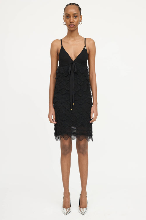 Roberto Cavalli Knit Tiered Dress